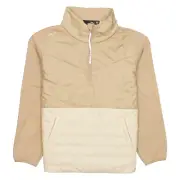 RLX Golf Polo Ralph Lauren Womens Quilted Hybrid Pullover Jacket (Medium, Beige)
