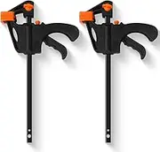 TEAONE Bar Clamps, 2 Pack 4 Inch Wood Working Clamps for Gluing, Securing