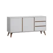 Abbott Buffet Sideboard Storage Cupboard 2 Doors 3 Drawers White