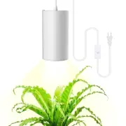 LED Grow Light, White Plug in Hanging Lights for Indoor Plants, Full Spectrum...