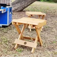 在飛比找momo購物網優惠-【May Shop】可手提實木折疊凳子便攜式釣魚椅換鞋凳戶外