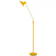 Farbon Contemporary Standing Floor Lamp Light Metal Yellow Brass Matt