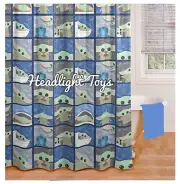 Star Wars The Child Baby Yoda Mandalorian 13pc Shower Curtain & Rings Bath Set