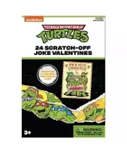 Nickelodeon Teenage Mutant Ninja Turtles 24 Scratch-Off Joke Valentine Cards NEW