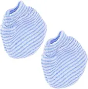 [BESTYASH] No Scratches Mittens for Newborns Soft Knit Gloves Scratch Protection Breathable Winter Mittens for Boys Comfortable and Secure Fit