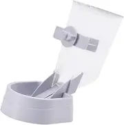 GANAZONO 1PC Hanging Pet Bowl Automatic Dog Cat Food Feeder Space Saving Cat Food Container with Fresh Keeping Box Tipping Design for Convenient Feeding Gray