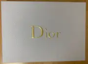 Christian DIOR White Pebble Textured Gift Bag 12.5” X 9” X 4.5” NEW