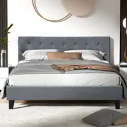 Hyams Queen Bed Frame Grey