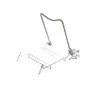 Plate Display Stand Easels, 4-1/2" Adjustable Clear Acrylic Holders, 3 Pack