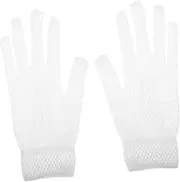 [WATIIFUFU] Comfortable Mesh Gloves Women's Hand Gloves Breathable Fishnet for Clubs and Parties