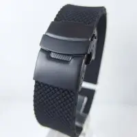 在飛比找Yahoo!奇摩拍賣優惠-錶帶屋Oris BC款式(非原廠)可代用各廠牌錶矽膠錶帶黑色