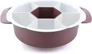 Strainer Basket Rotatable Veggie Tray Vegetable Strainer Kitchen Rotatable Fruit Basket for Vegetables, Fruits(Pink)