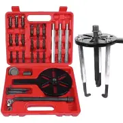 21-in-1 Bearing Puller Set, with Red Steel Collets, Inner Hole Extractor, 3-J...
