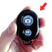 Bluetooth Selfie Remote Control Camera Shutter Button for iPhone and Android