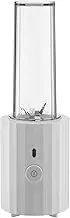 Alessi Plissé MDL17 W - Design Personal Blender Made of Thermoplastic Resin with Container and Mini Shredder made of PCGT, European Plug 380 W, White