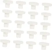 Abaodam 20Pcs Coral Ceramic Coral Holder for Aquarium Lightweight Durable Coral Propagation Base for Stable Coral Support Reef Tanks