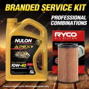 Ryco Oil Filter 5L APX10W40 Engine Oil Service Kit for Rover 75 CDTi 2L 04-05