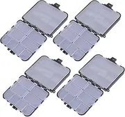 Didiseaon 4pcs Fishing Lure Storage Box Durable Organizer for Outdoor Tackle Design for Easy Carrying Impact Resistant Fishing Accessory Case for Anglers and Fishermen