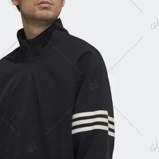 【adidas 愛迪達】外套 男款 運動外套 風衣外套 三葉草 國際碼 NEW C TRACKTOP 黑 HM1868