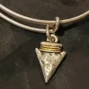 Alex & Ani Silver & Rafelian Gold "Arrowhead" Charm & BangleSo Beautiful❤