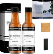 Avoxz Glass Oil Film Cleaner, Car Windshield Cleaner, Car Glass Oil Film Removal Cleaner, Oil Film Remover for Glass, Car Glass Oil Film Cleaner, automotive glass cleaner (2pcs)