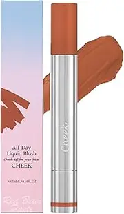 Liquid Blush - Long-lasting Blush | Blusher Rouge Stick | All-Day | Liquid Blusher Rouge Stick Lightweight Blendable Naturally Sculpted Look For Beauty Makeup