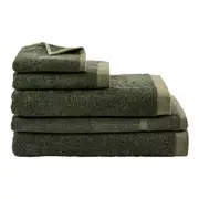 MyHouse Riley Bamboo Cotton Towel Collection - Moss - Bath Sheet