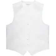 New Men's Formal Tuxedo Vest Waistcoat only solid white wedding prom