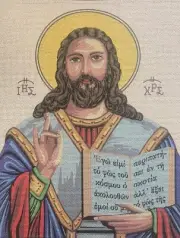 "The Savior. Icon" Printed Canvas for Cross Stitch Tapestry Gobelin 14105