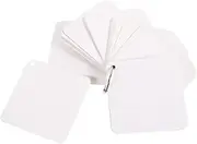 KALLORY Blank Flash Cards 300 Sheets 10cm Index Cards with Binder Rings Easy Flip Card Mini Study Note Cue Cards for Vocabulary Studying Office School Home