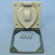 Arrow Hart Gray Lift Lid Flip Cover Wet Location 20A 30A Locking Receptacle 7777