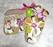 Vera Bradley Whats Cookin Potholder Set Portobello Road NWT Oven Mitt & Hot Pad