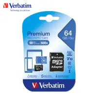 在飛比找momo購物網優惠-【Verbatim 威寶】64GB Micro SDXC U