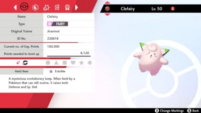 ✨Shiny✨ Champion Clefairy Event For Pokemon Sword & Shield