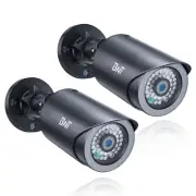 Dummy Fake Security Camera, with One Red LED Light at Night, for Home and Bus...