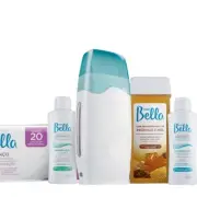 BUNDLE✌ Depil Bella Hair Removal Waxing Kit w Warmer + Extra Chocolate Wax Tub