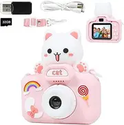 Cat Kids Camera,Camera for Kids,Christmas and Birthday Gifts Toy for Boys and Girls 3 to 13 Years Old