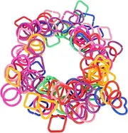 ERINGOGO 100 Pcs Rings Toys for Toddlers Geometric Puzzle for Early Education Sensory Development Toys