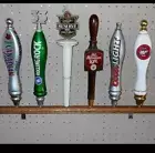 Solid Oak 6 BEER TAP HANDLE DISPLAY (WALL MOUNT)great for KEGERATOR