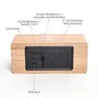 Digital Wooden Alarm Clock Electronic LED Time Display For Bedroom 10W Wir 2 AU