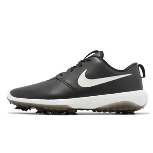 Nike 高爾夫球鞋 Roshe G Tour 男鞋 黑 白 皮革 鞋釘 高球 運動鞋 AR5580-001