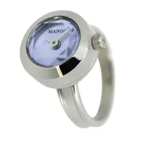 在飛比找博客來優惠-MANGO 星光閃爍淑女戒指錶-MA1004A-54