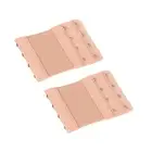 Bra Extender 4 Hook Elastic Extension Strap Plus Size Clip On Maternity Beige 2X