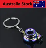 JDM TURBO KEYCHAIN KEYRING NEOCHROME TURBOCHARGER SPINNING TURBO KEYRING CAR