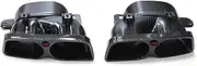 Car Exhaust Tip Compatible For Benz W205 W212 W213 W218 W222 CLS C E S Class Exhaust System Rear Muffler Tip Exhaust Tips(Carbon fiber)