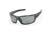 Dirty Dog Clank Satin Black/Grey Polarised Men's Sports Sunglasses 53735