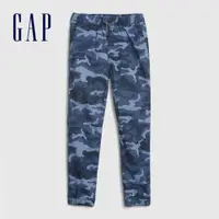 在飛比找蝦皮商城優惠-Gap 男童裝 簡約鬆緊編織束口棉褲-藍色迷彩(594781