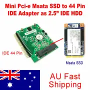 Mini Pci-e Msata SSD to 44 Pin IDE Adapter as 2.5" IDE HDD Adapter Converter