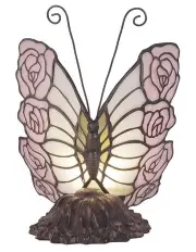 [G&G Bros] Rose Butterfly Tiffany Table Lamp