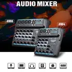 6 CH Sound Mixing Mixer USB Audio DJ Console Live Recording Musical Mixer M4/M6